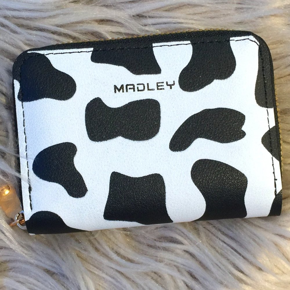 NWOT Shein Cow Print Mini Wallet - Picture 1 of 4